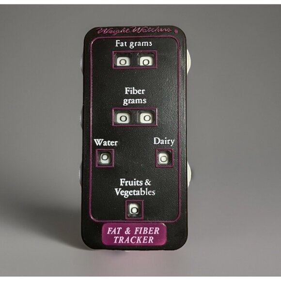 Vintage 90s Weight Watchers Fat & Fiber Tracker Manual Tracker No Box - Picture 1 of 9